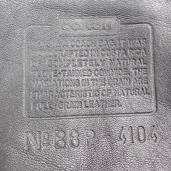 Vintage Coach 90s Black Leather Soho Crossbody Purse 4104 Zip Shoulder Bag - Picture 10 of 15